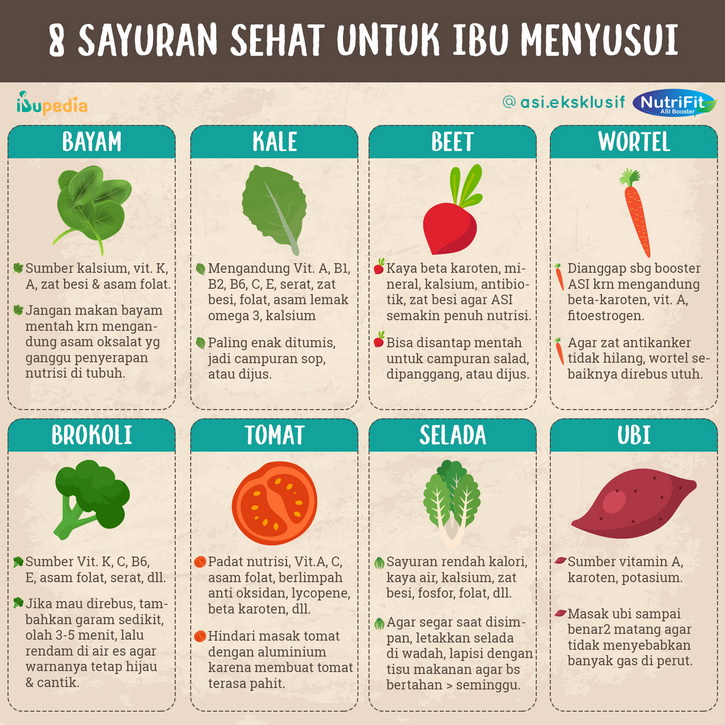 sayuran untuk ibu menyusui