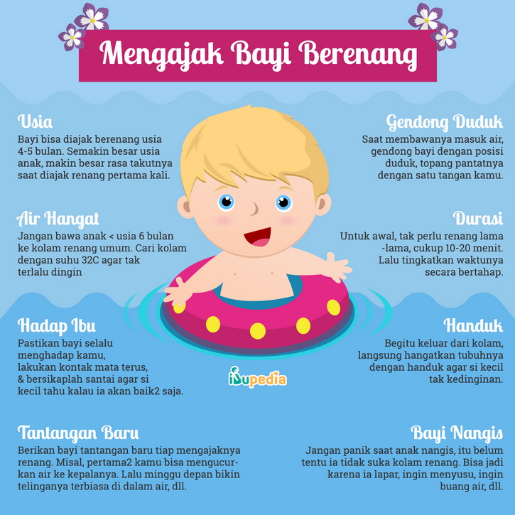 mengajak bayi berenang