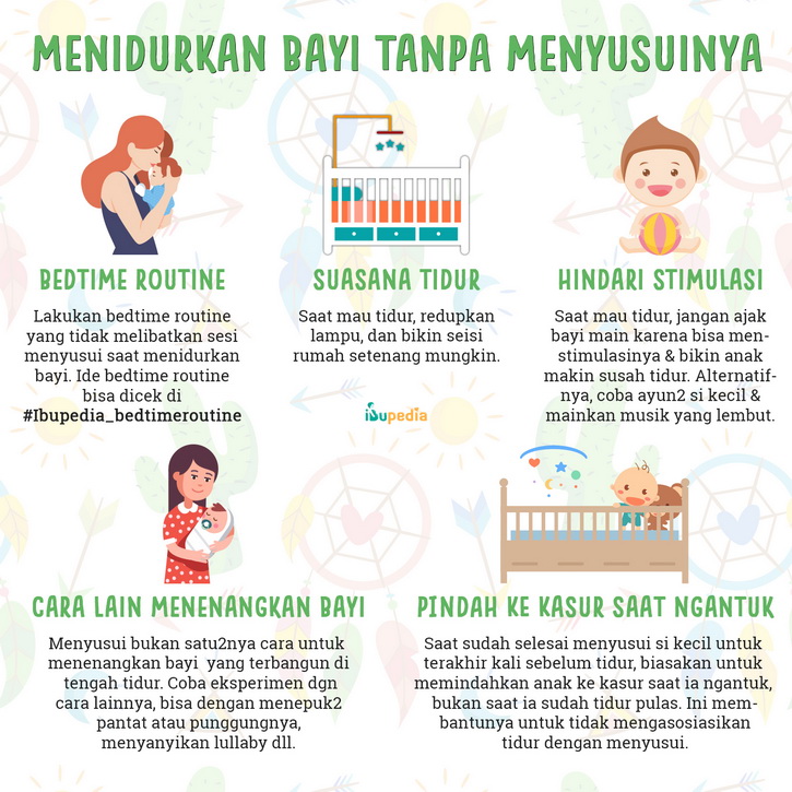 menidurkan bayi tanpa menyusuinya