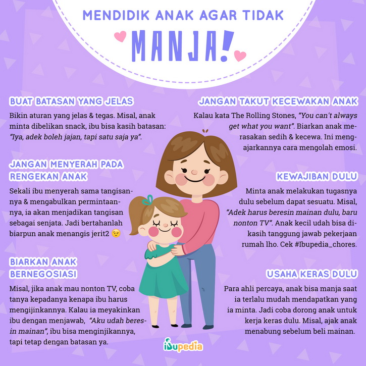 mendidik anak agar tidak manja