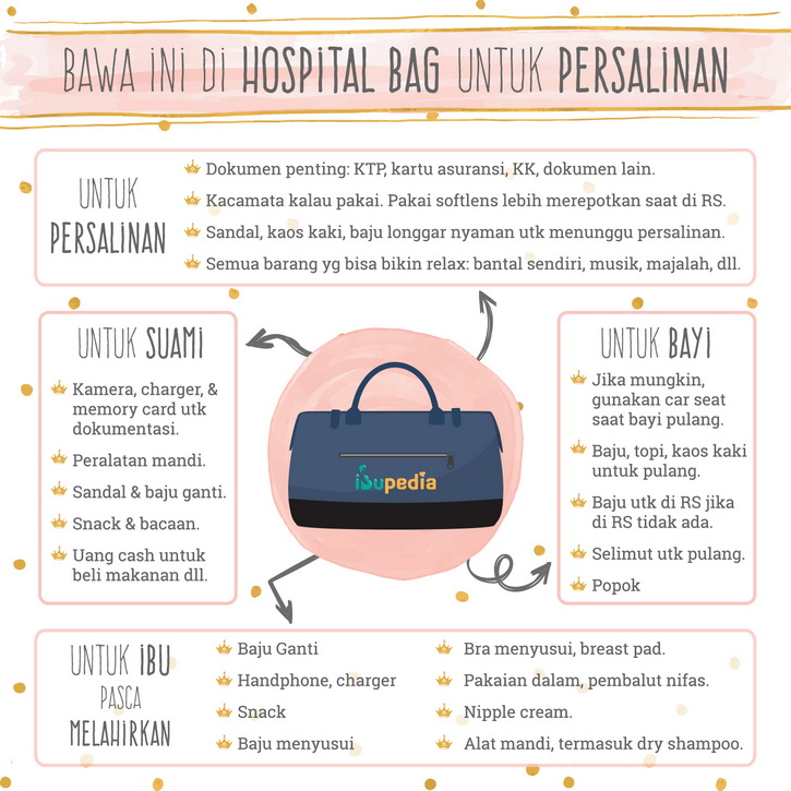 isi hospital bag persalinan