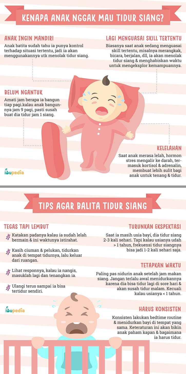 Infografis: Tips Agar Anak Mau Tidur Siang