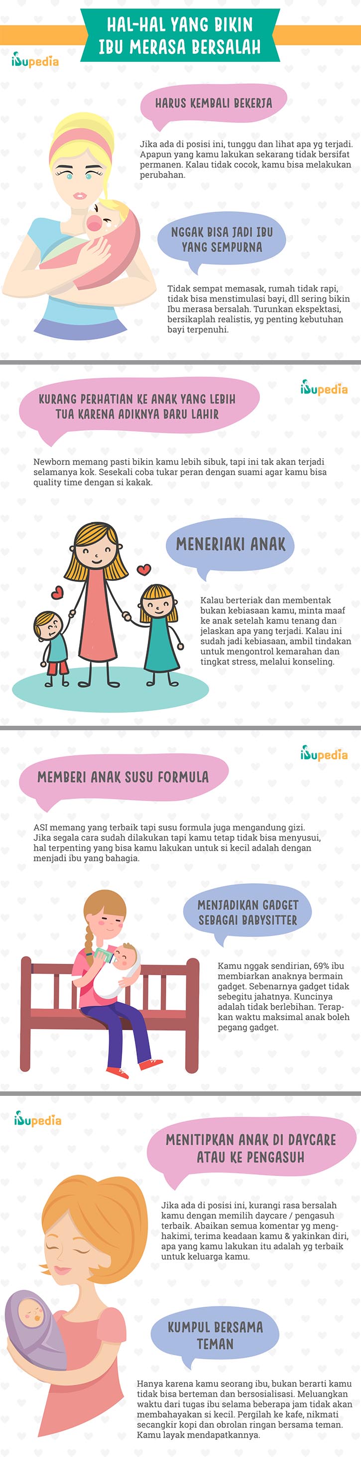 Infografis: Hal-Hal yang Bikin Ibu Merasa Bersalah