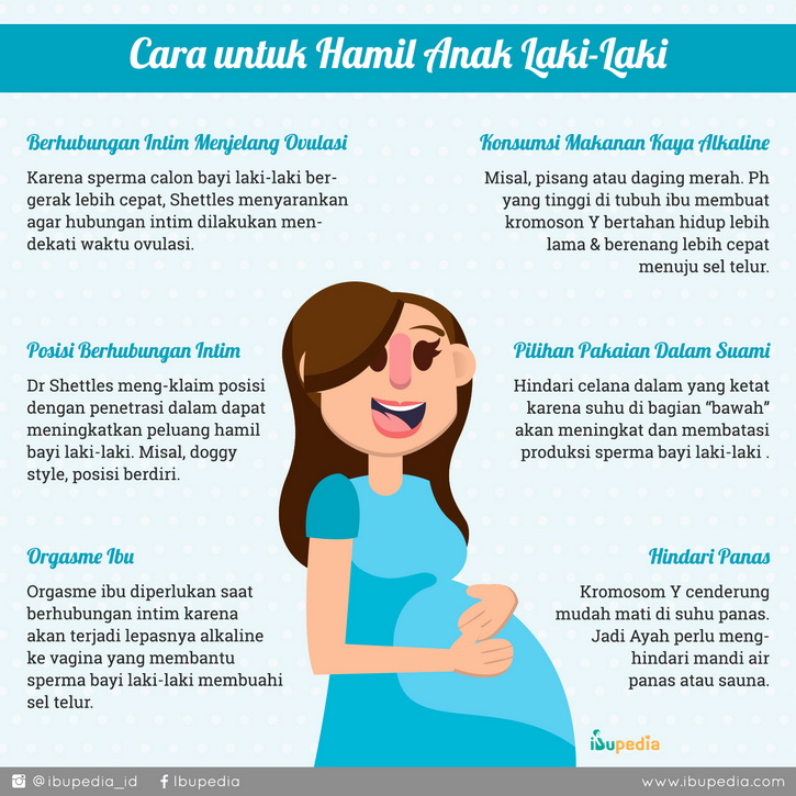 Infografis: Cara untuk Hamil Anak Laki-Laki