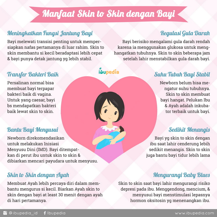manfaat skin to skin dengan bayi