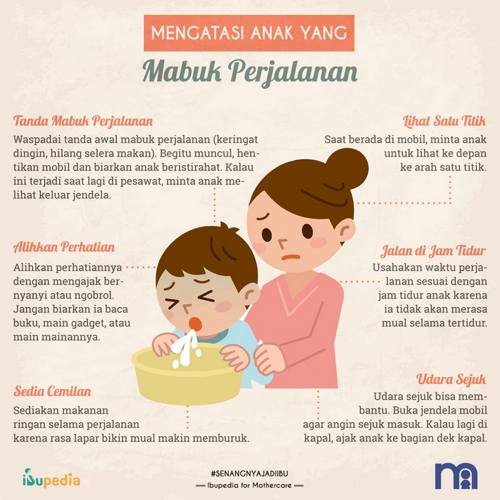 mengatasi mabuk perjalanan pada anak