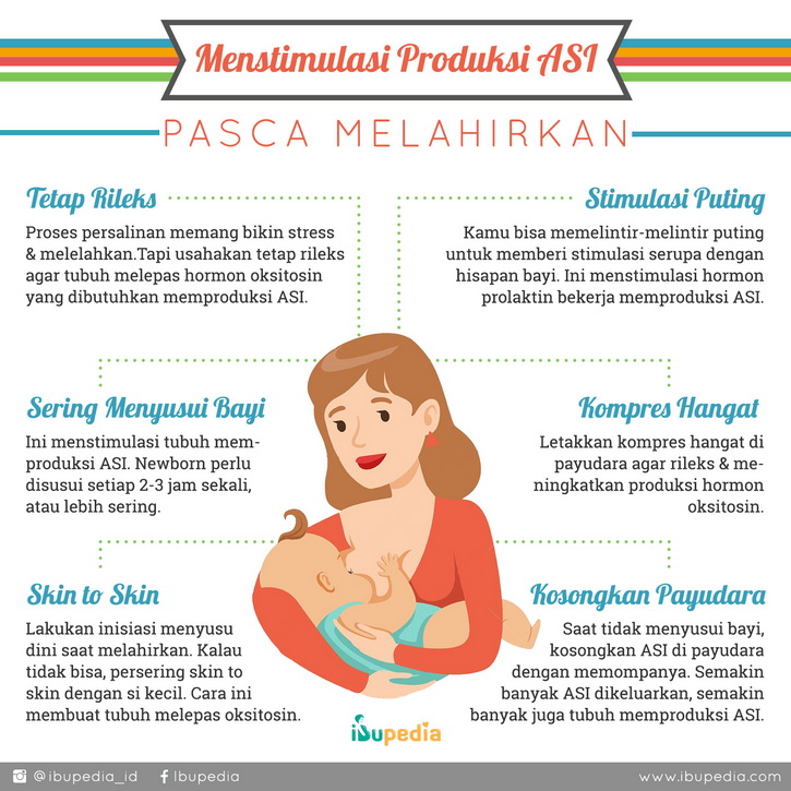 menstimulasi produksi asi pasca melahirkan