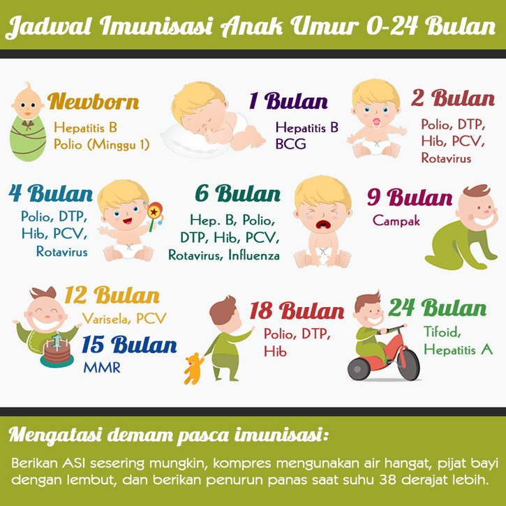 jadwal imunisasi anak