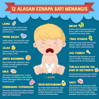 Infografis: 12 Alasan Kenapa Bayi Menangis