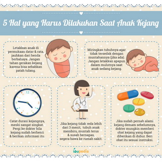 Infografis: 5 Hal yang harus Dilakukan Saat Anak Kejang