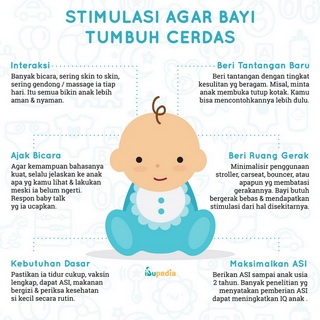 Infografis: Stimulasi Agar Bayi Tumbuh Cerdas