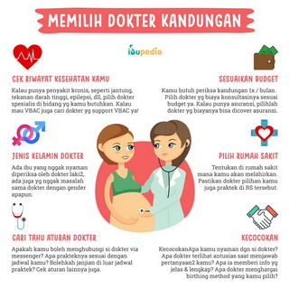Infografis: Tips Memilih Dokter Kandungan