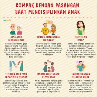 Infografis: Kompak dengan Pasangan Saat Mendisiplinkan Anak