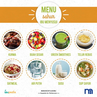 Infografis: Menu Sahur untuk Ibu Menyusui