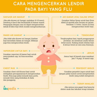 Infografis: Cara Mengencerkan Lendir Pada Bayi yang Flu