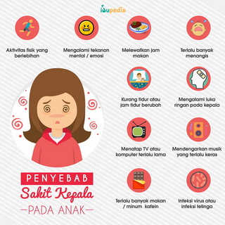 Infografis: Penyebab Sakit Kepala Pada Anak