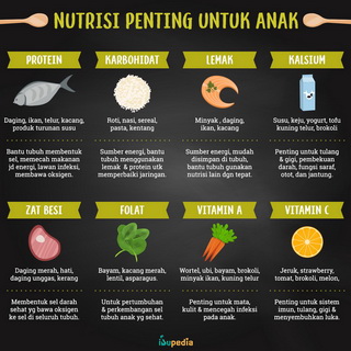 Infografis: Nutrisi Penting untuk Anak