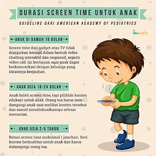Infografis: Durasi Anak Main Gadget