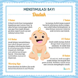 Infografis: Membantu Bayi Duduk