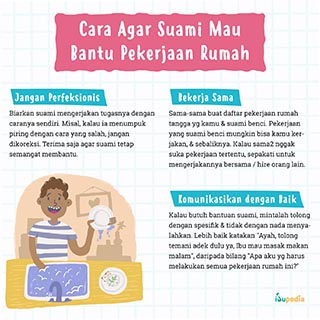 Infografis: Cara Agar Suami Mau Bantu Pekerjaan Rumah