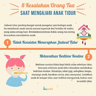 Infografis: 8 Kesalahan Orang Tua Saat Mengajarkan Anak Tidur