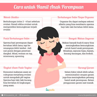 Infografis: Cara untuk Hamil Anak Perempuan