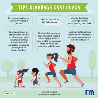 Infografis: Tips Olahraga Saat Puasa