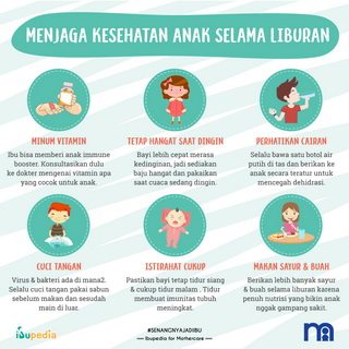 Infografis: Menjaga Kesehatan Anak Selama Liburan