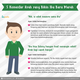 Infografis: 5 Komentar Ayah yang Bikin Ibu Baru Marah