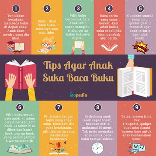 Infografis: Tips Agar Anak Suka Baca Buku