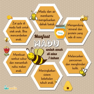 Infografis: Manfaat Madu untuk Anak di Atas 1 Tahun