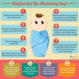 Infografis: Manfaat dan Tips Membedong Bayi