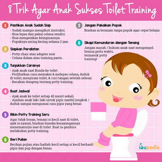 Infografis: Tips Anak Sukses Toilet Training