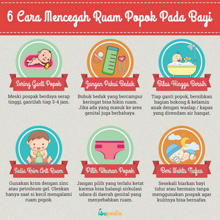 Infografis: 6 Cara Mencegah Ruam Popok Pada Bayi